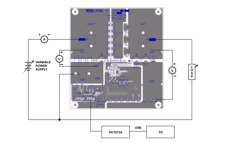 Location Circuit - Analog Devices Inc. EVAL-LTC4286-A1Z Evaluation Board